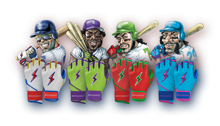 Big League Chew x BRUCE BOLT BATTING GLOVES & PROTECTIVE
