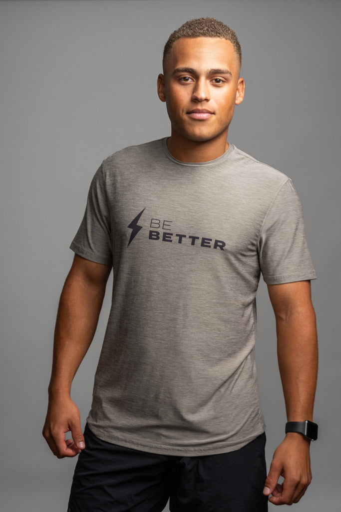 "BE BETTER" SuperSoft T-Shirt | Grey- quickbuy