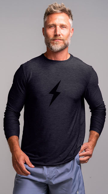 "BOLT" SuperSoft Long Sleeve | Charcoal - 1