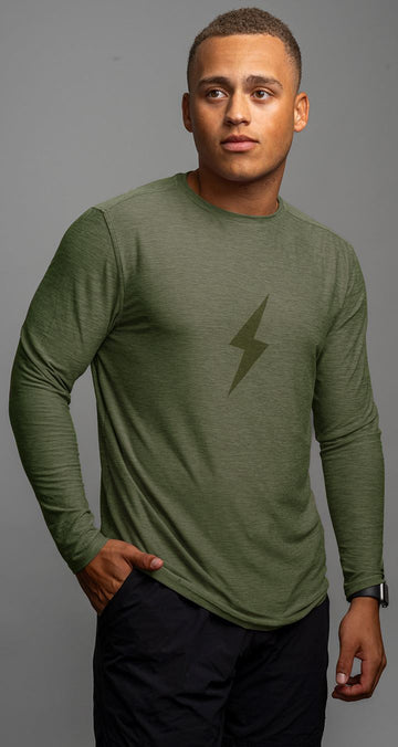 "BOLT" SuperSoft Long Sleeve | Olive - 1