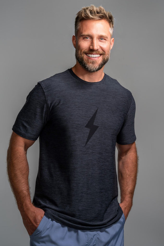 "BOLT" SuperSoft T-Shirt | Charcoal- quickbuy
