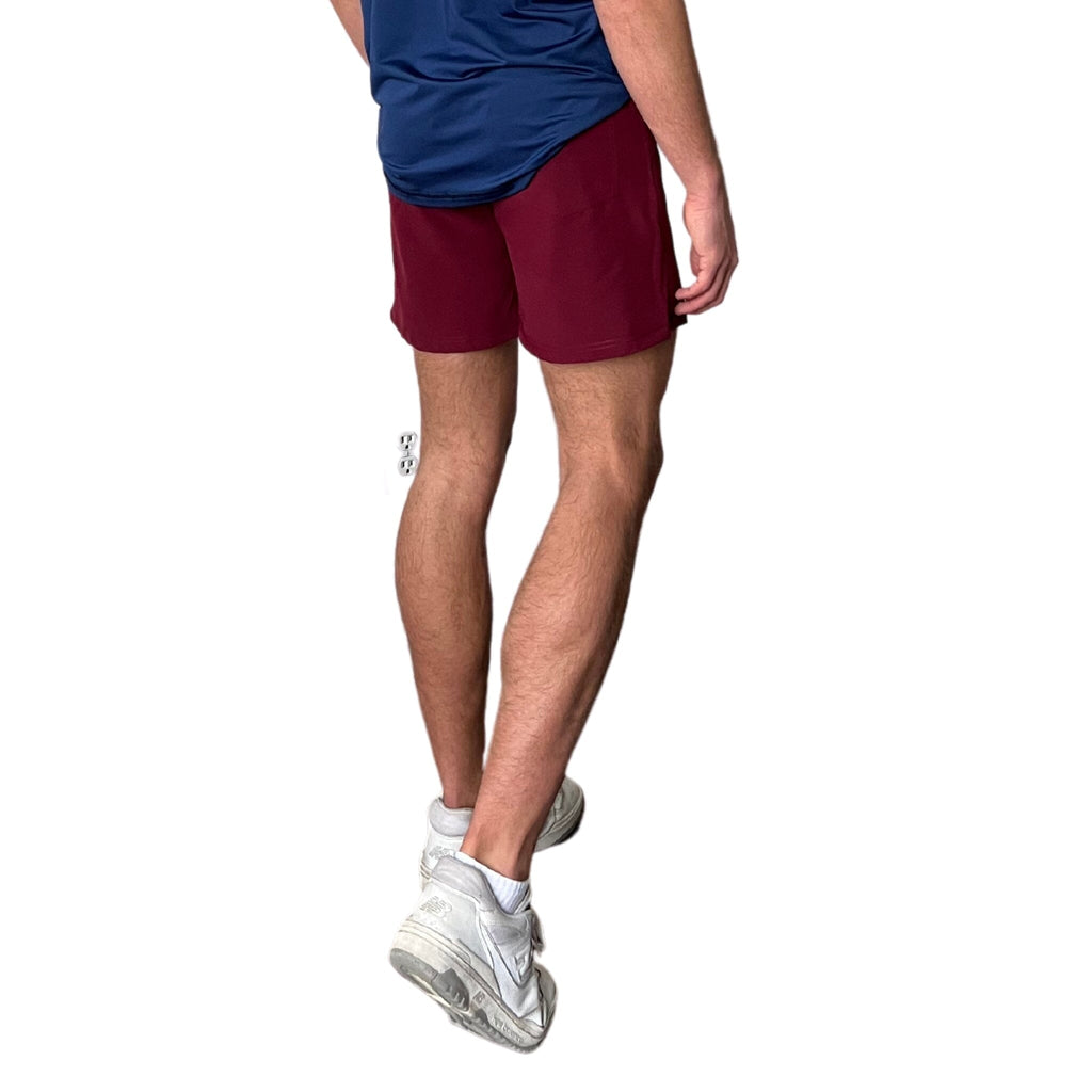 BRUCE BOLT 5" SHORT W/ LINER - MAROON- thumb 4