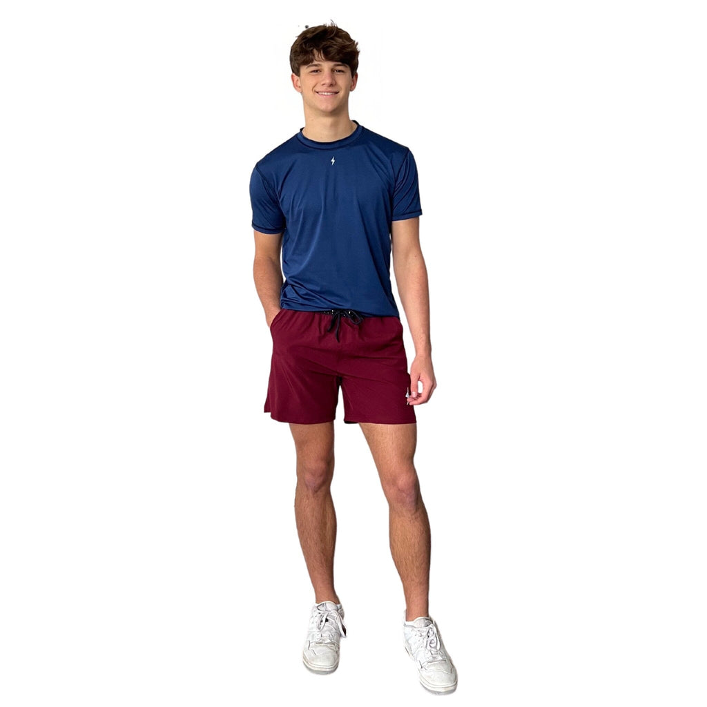 BRUCE BOLT 5" SHORT W/ LINER - MAROON- thumb 3
