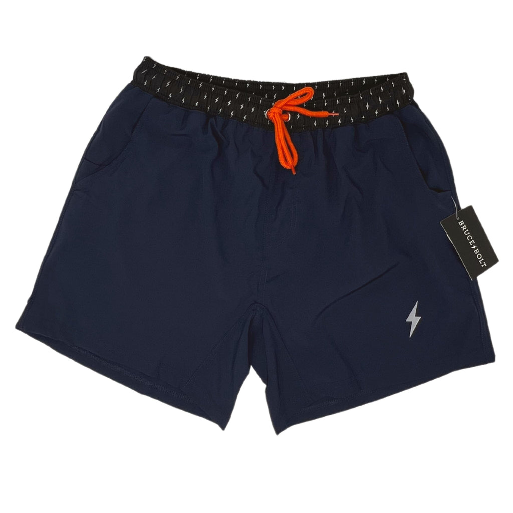 BRUCE BOLT 5" SHORT W/ LINER - NAVY- quickbuy