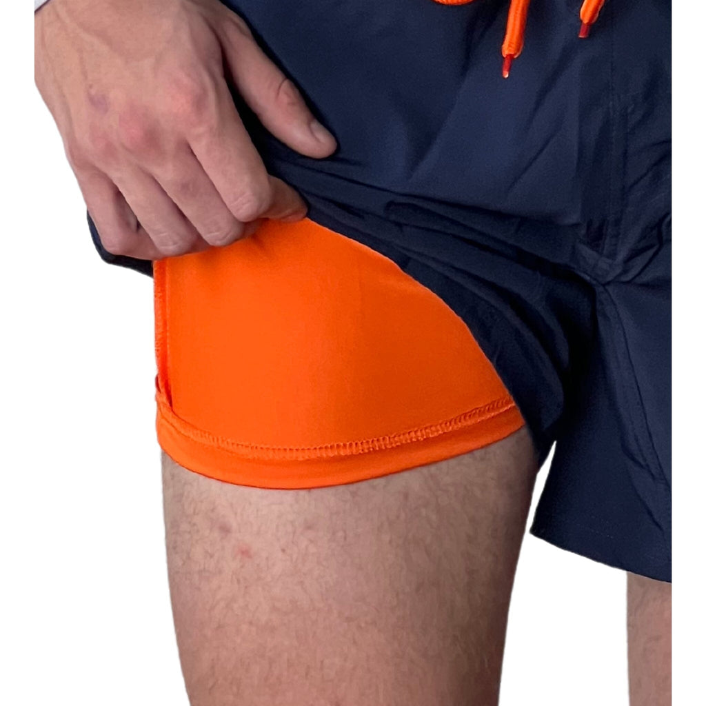 BRUCE BOLT 5" SHORT W/ LINER - NAVY- thumb 3