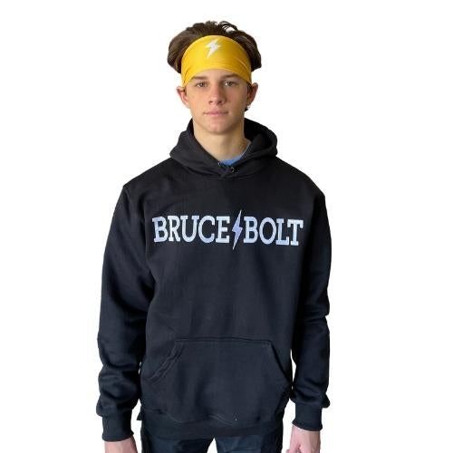 BRUCE BOLT "BRUCE BOLT" Hoodie - BLACK- quickbuy