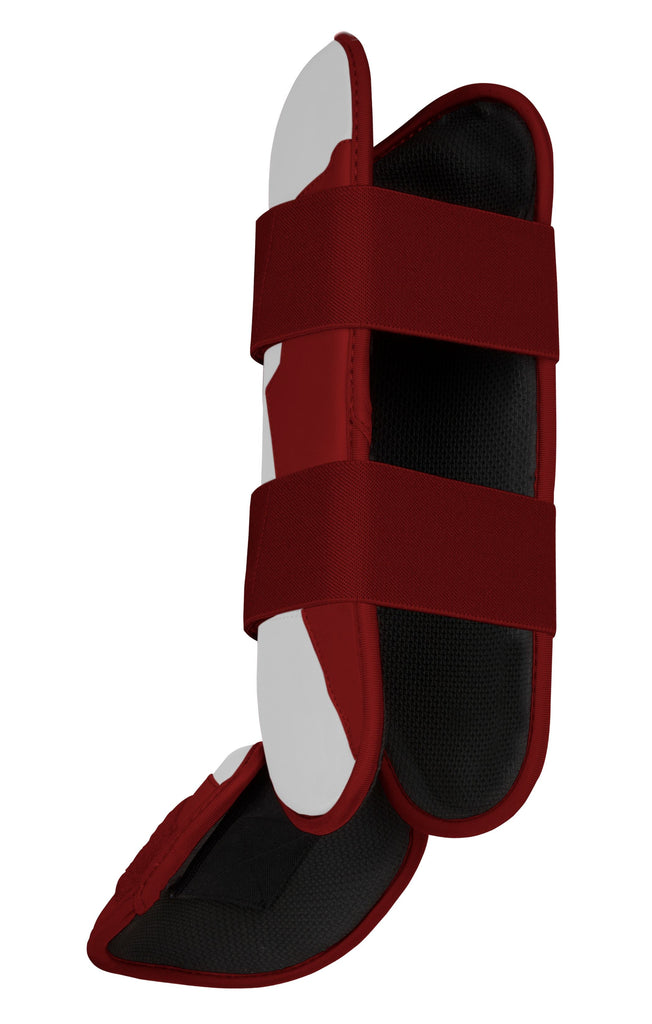 BRUCE BOLT Chrome Series Leg Guard - MAROON- quickbuy