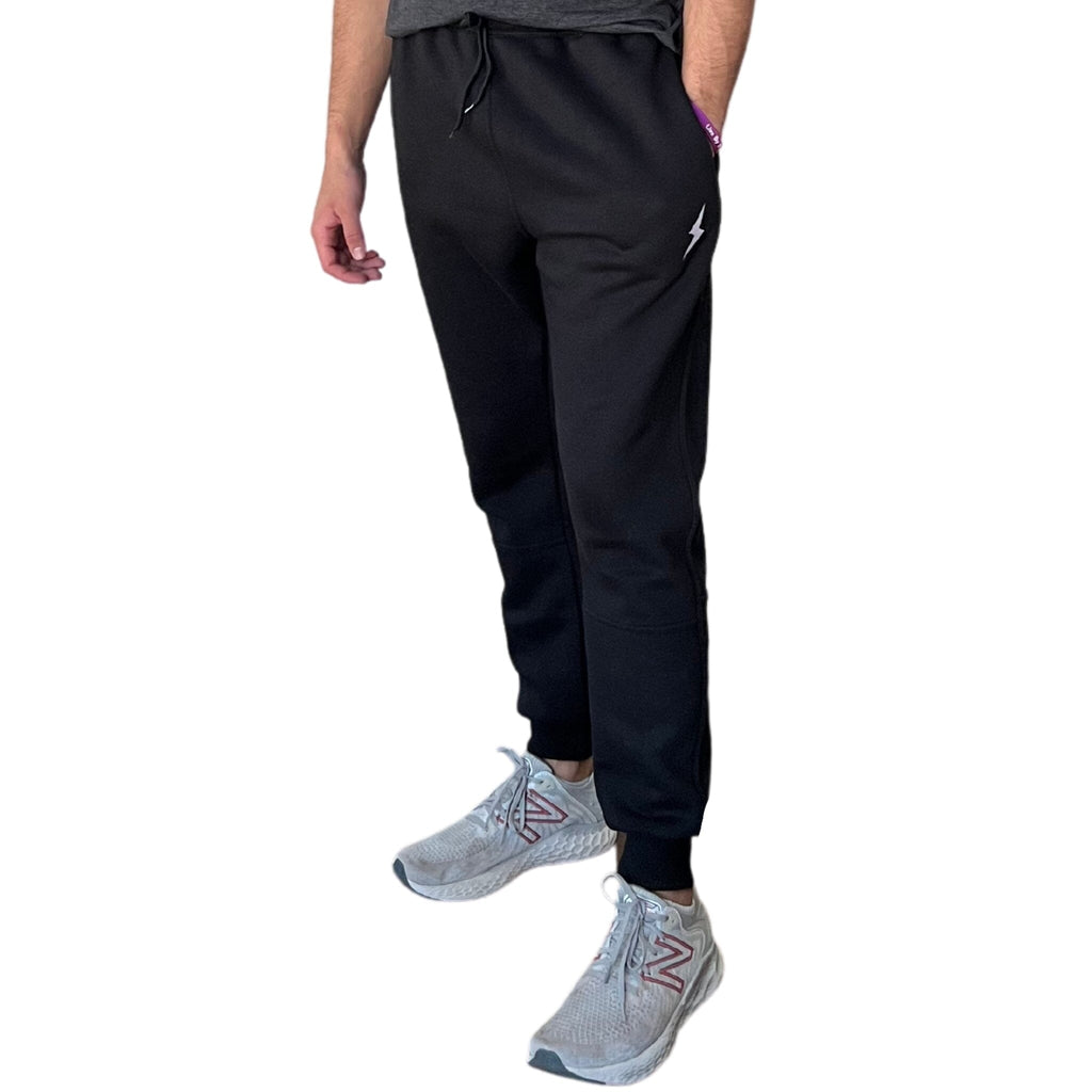 BRUCE BOLT Cotton Joggers - BLACK- thumb 5