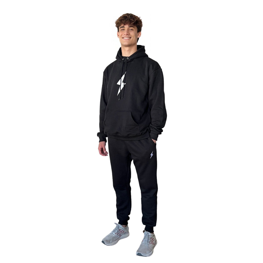 BRUCE BOLT Cotton Joggers - BLACK- thumb 3