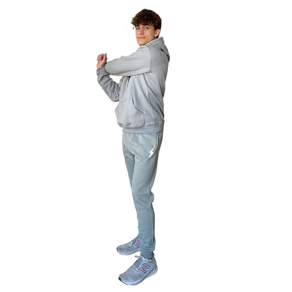 BRUCE BOLT Cotton Joggers - GREY- thumb 4