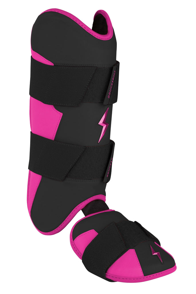 BRUCE BOLT Creator Series Leg Guard - BLACK W/ HOT PINK- thumb 4