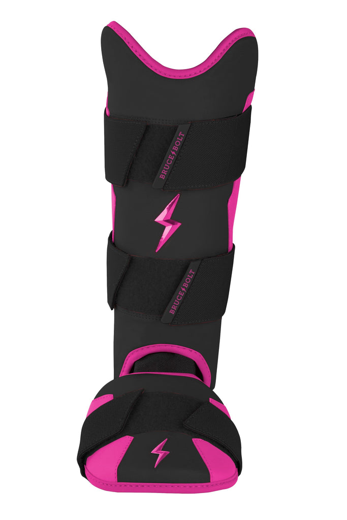 BRUCE BOLT Creator Series Leg Guard - BLACK W/ HOT PINK- thumb 1