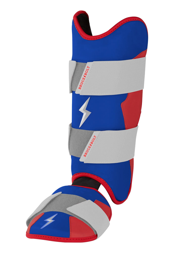 BRUCE BOLT Creator Series Leg Guard - RED WHITE AND BLUE- thumb 4