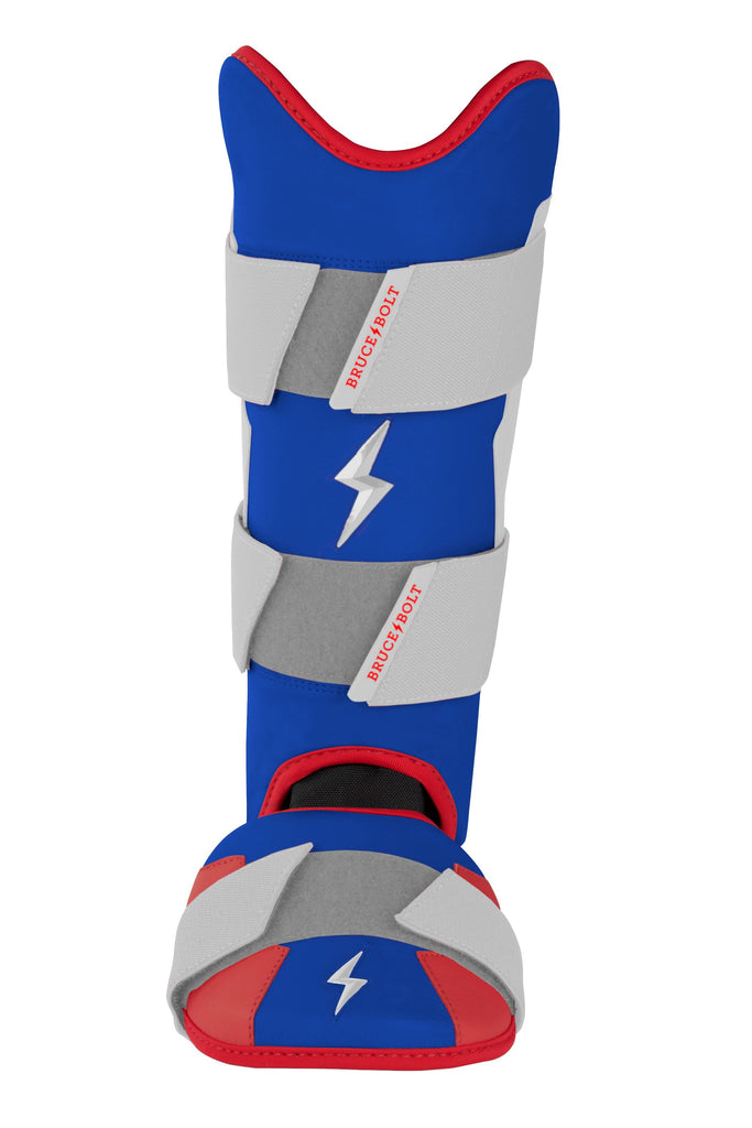BRUCE BOLT Creator Series Leg Guard - RED WHITE AND BLUE- quickbuy