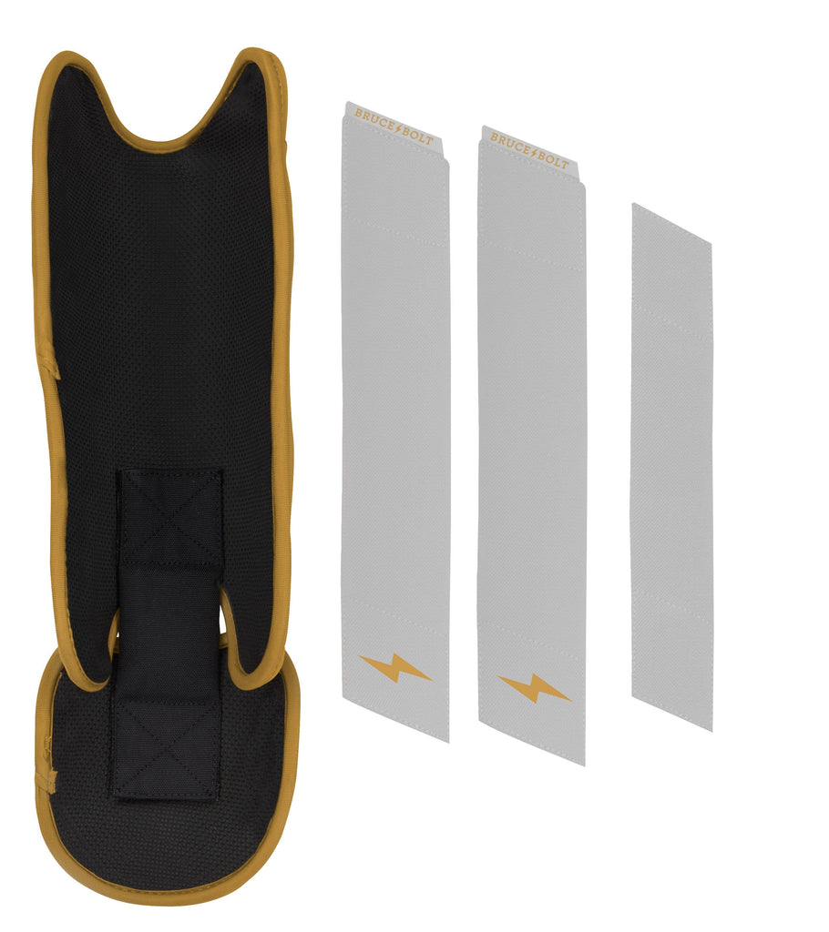 BRUCE BOLT Gold Series Leg Guard - GOLD WHITE- thumb 5