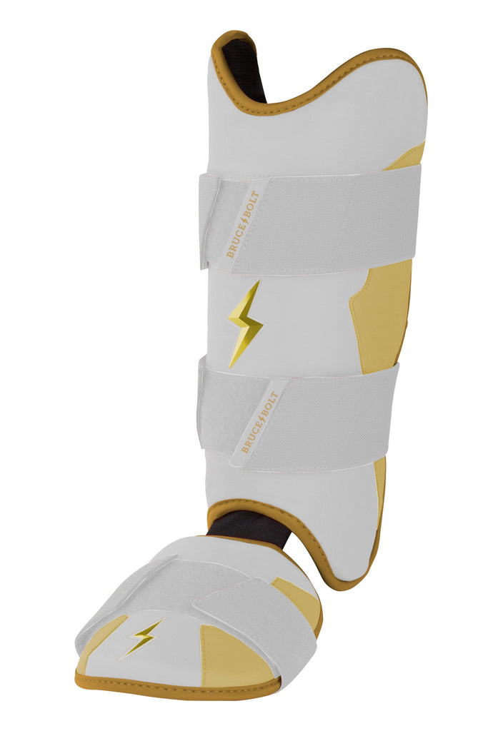 BRUCE BOLT Gold Series Leg Guard - GOLD WHITE- thumb 3