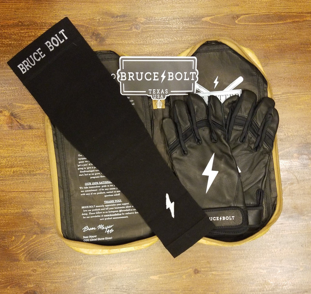 BRUCE BOLT Graduated Compression Premium Arm Sleeve - BLACK- thumb 3
