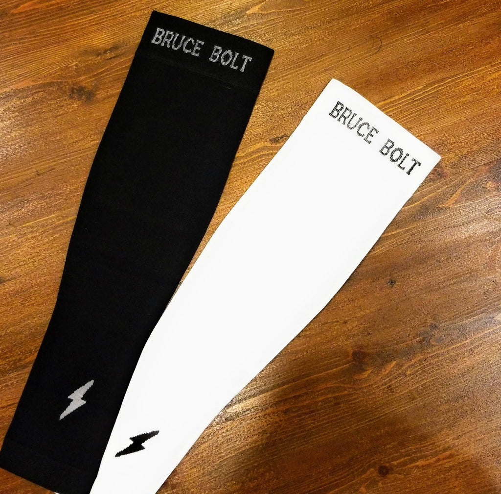 BRUCE BOLT Graduated Compression Premium Arm Sleeve - BLACK- thumb 6