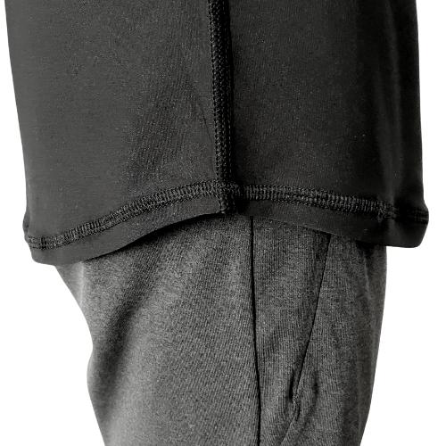 BRUCE BOLT Long Sleeve Performance T-Shirt with Reflective Bolt - BLACK- thumb 4