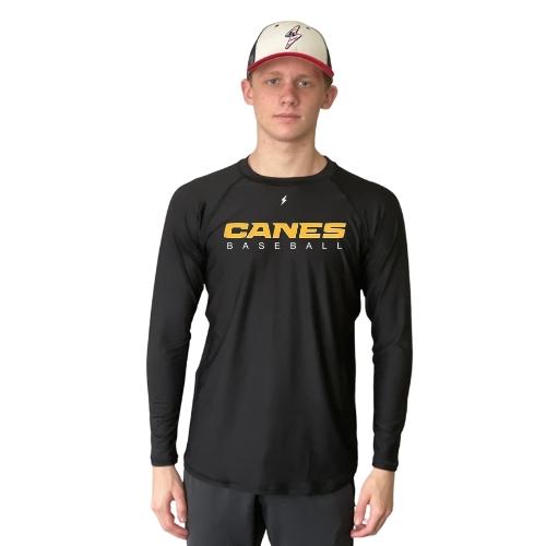BRUCE BOLT Long Sleeve Performance T-Shirt with Reflective Bolt - BLACK- thumb 6