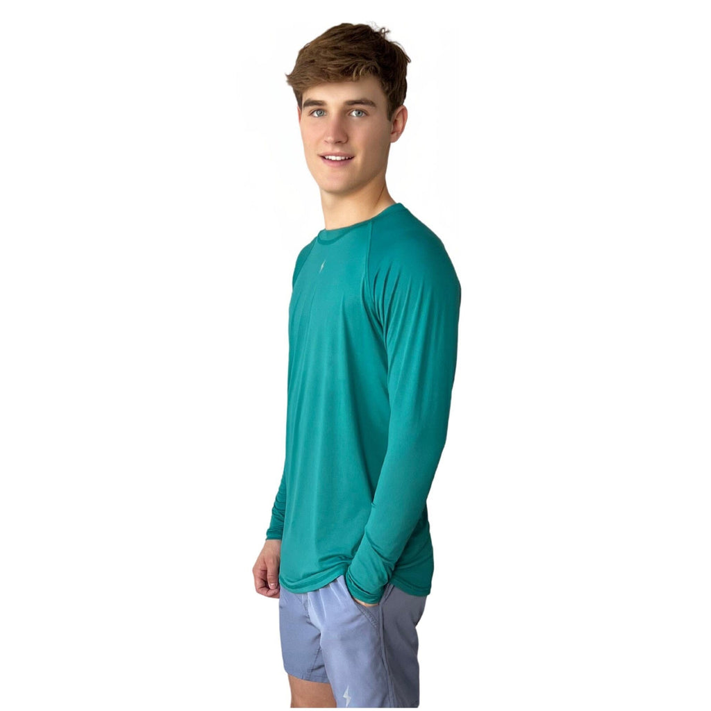 BRUCE BOLT Long Sleeve Performance T-Shirt with Reflective Bolt - GREEN- thumb 5