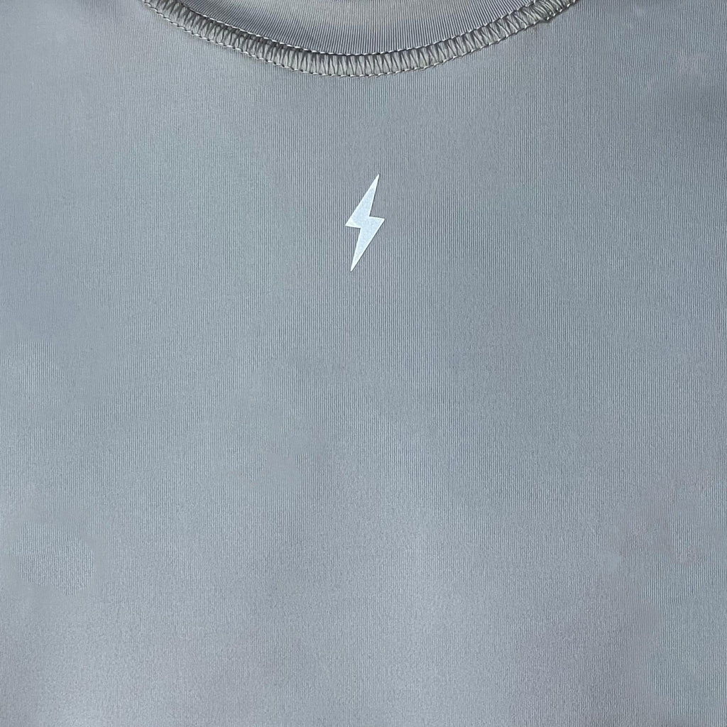 BRUCE BOLT Long Sleeve Performance T-Shirt with Reflective Bolt - GREY- thumb 6