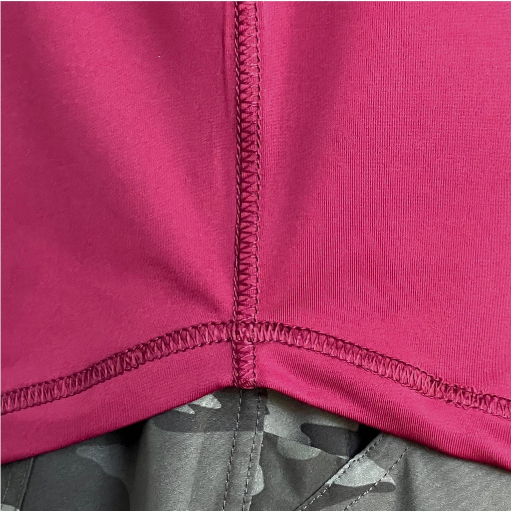 BRUCE BOLT Long Sleeve Performance T-Shirt with Reflective Bolt - MAROON- thumb 3