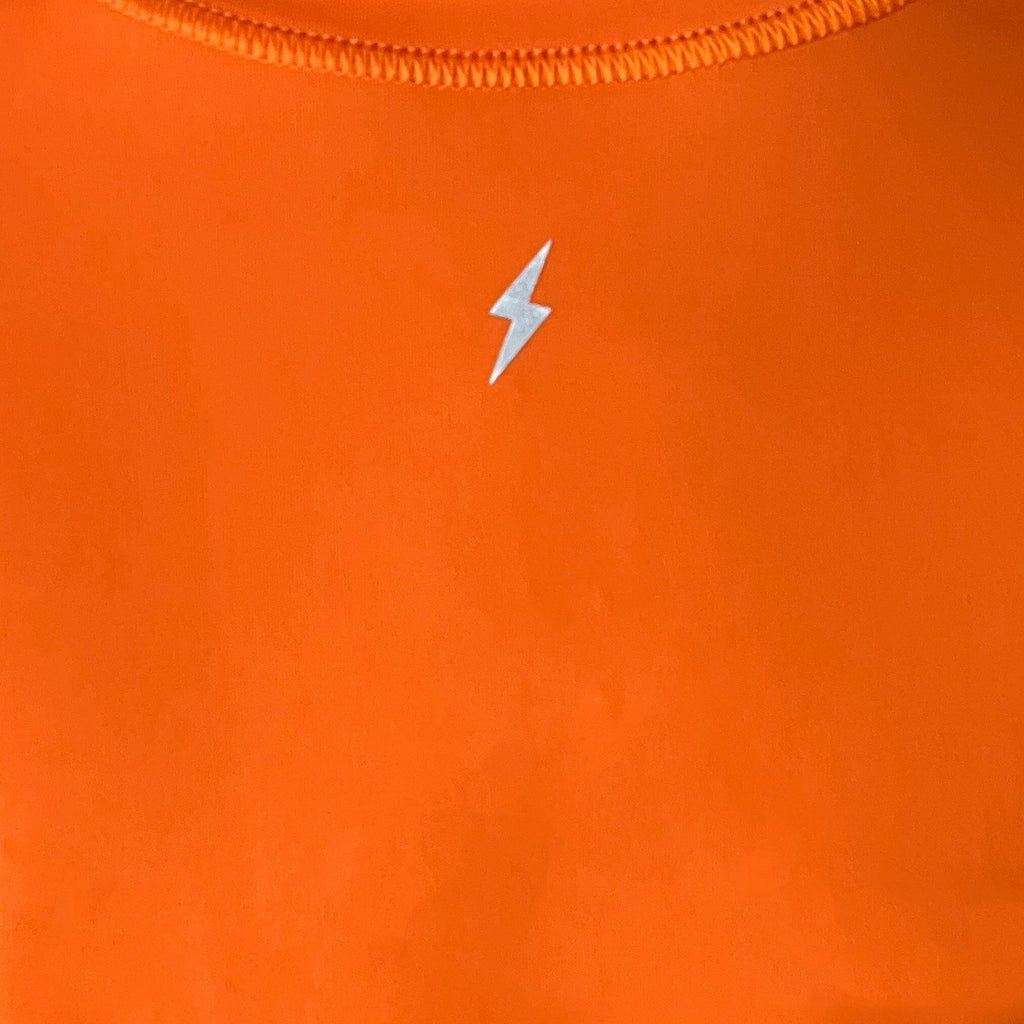 BRUCE BOLT Long Sleeve Performance T-Shirt with Reflective Bolt - ORANGE- thumb 6