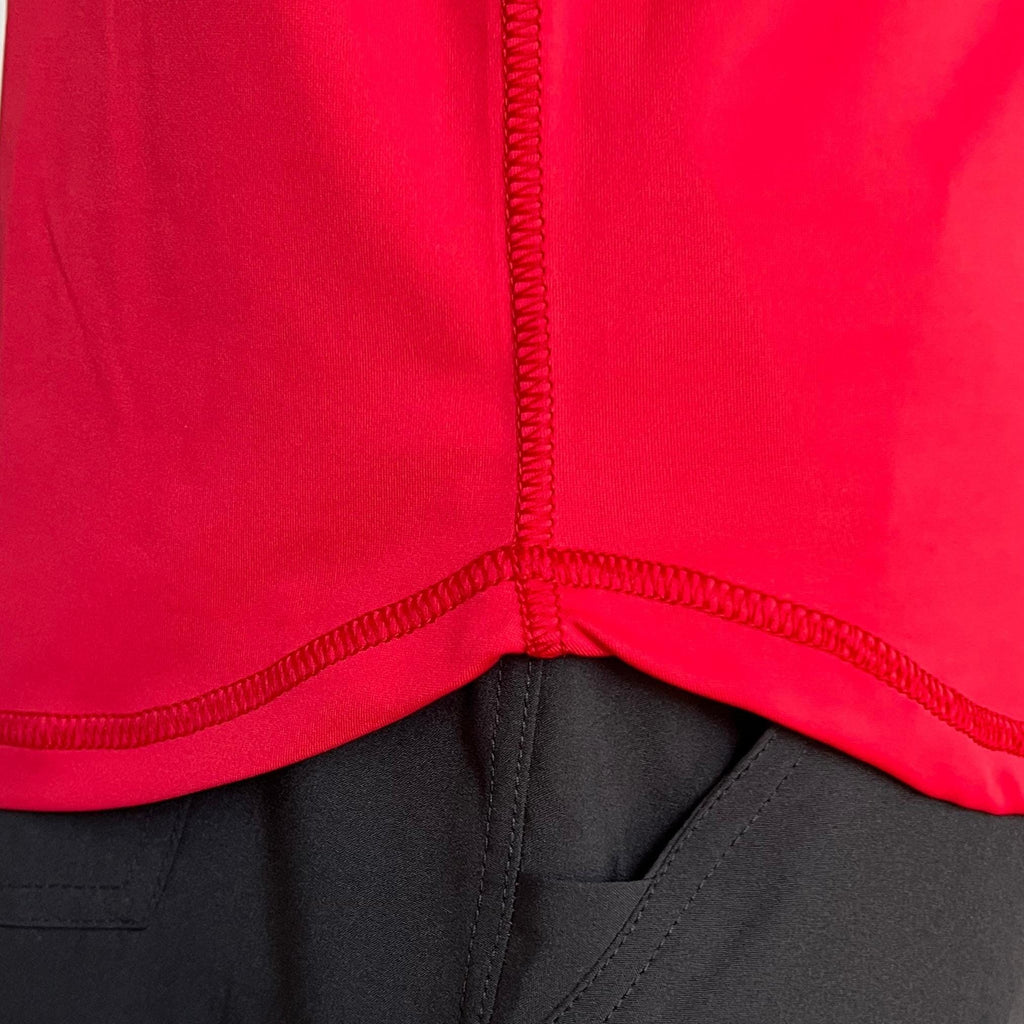 BRUCE BOLT Long Sleeve Performance T-Shirt with Reflective Bolt - RED- thumb 5