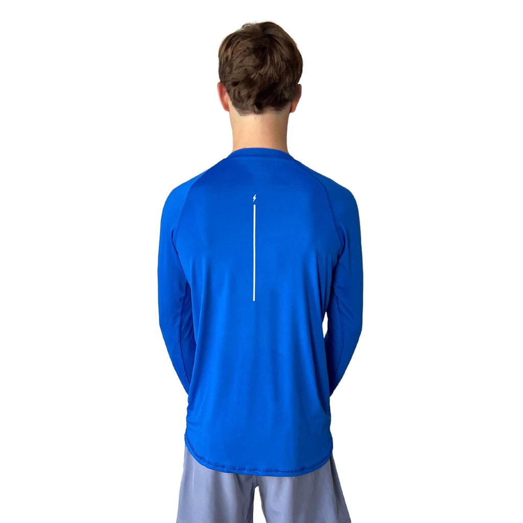 BRUCE BOLT Long Sleeve Performance T-Shirt with Reflective Bolt - ROYAL- thumb 5