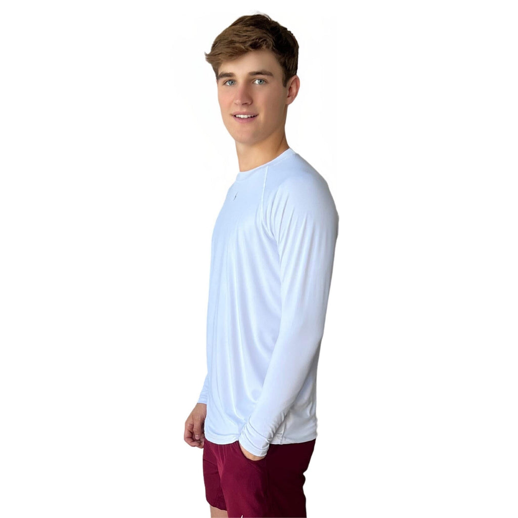 BRUCE BOLT Long Sleeve Performance T-Shirt with Reflective Bolt - WHITE- thumb 5