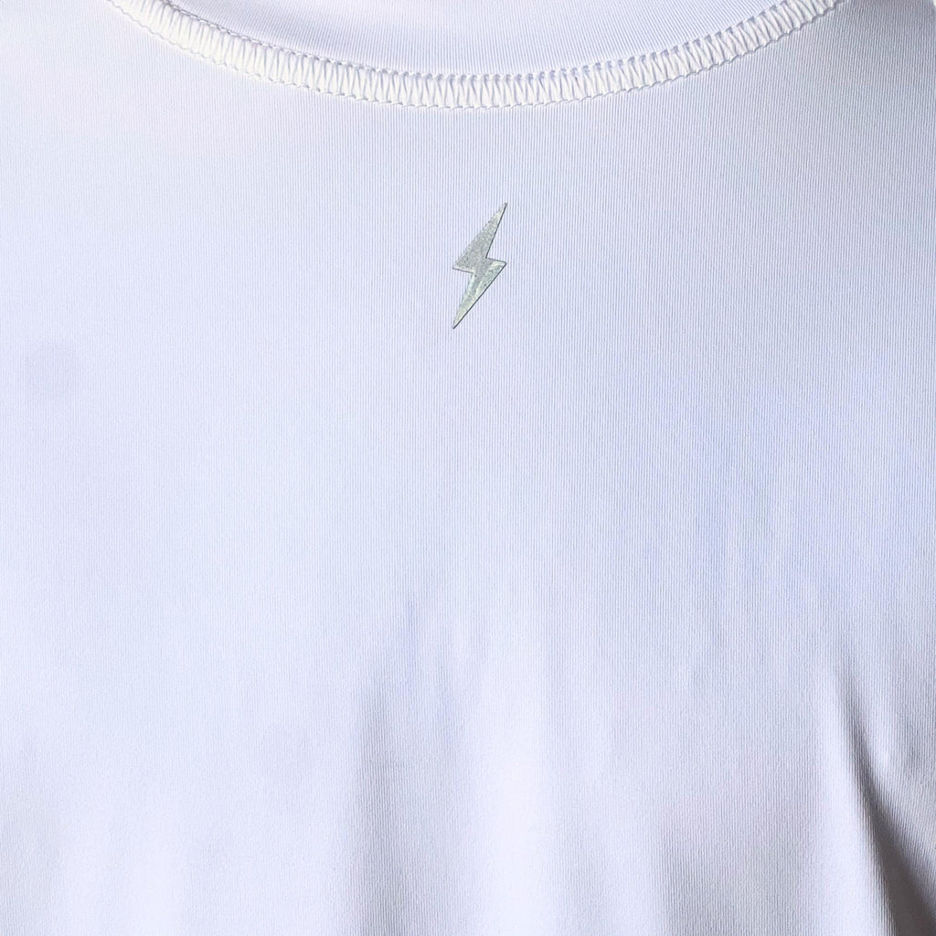 BRUCE BOLT Long Sleeve Performance T-Shirt with Reflective Bolt - WHITE- thumb 6