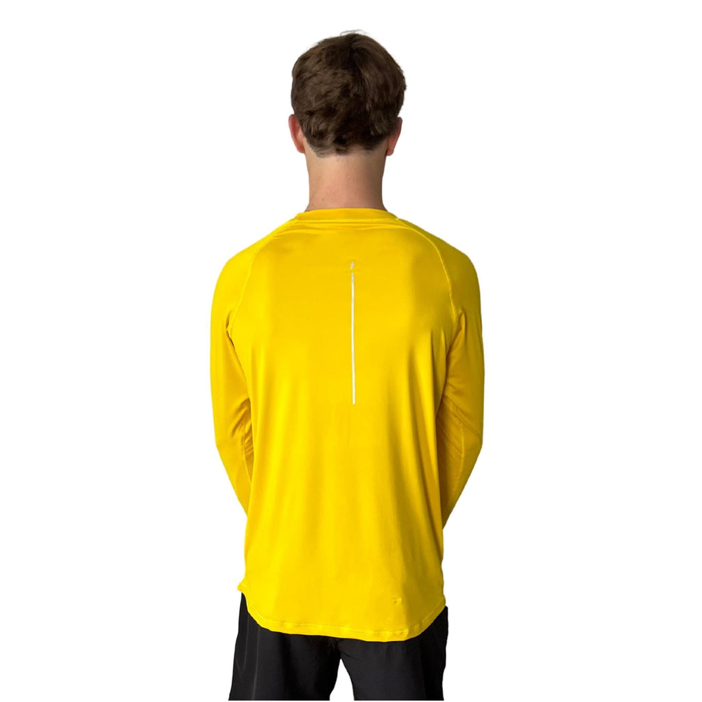 BRUCE BOLT Long Sleeve Performance T-Shirt with Reflective Bolt - YELLOW- thumb 5