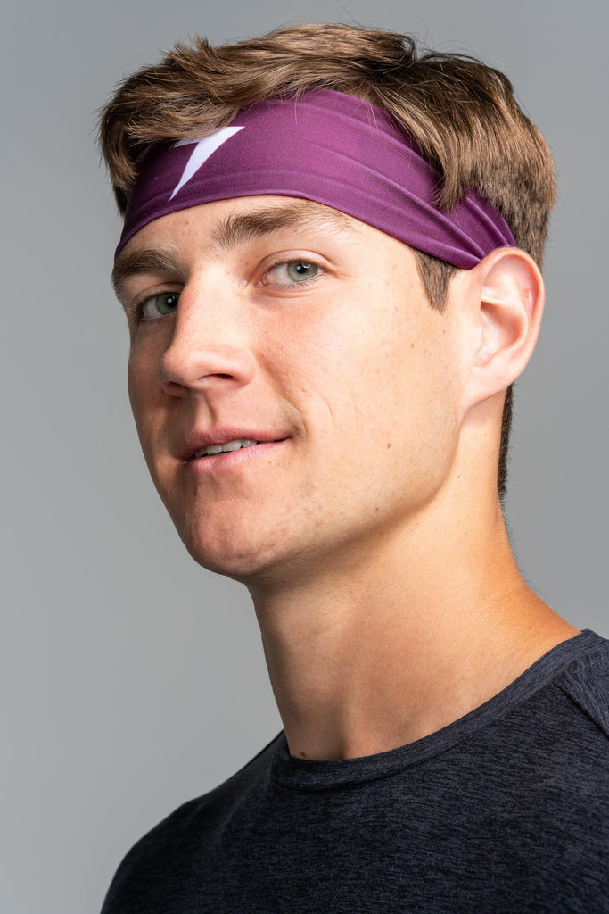 BRUCE BOLT Performance Headband - MAROON- quickbuy