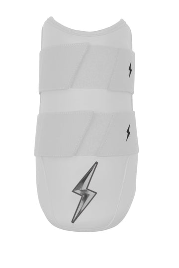 BRUCE BOLT PREMIUM PRO 9" Elbow Guard - CHROME WHITE - 1