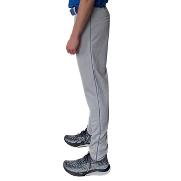 BRUCE BOLT Premium Pro Baseball Pant - GREY w/ Royal Piping - 1