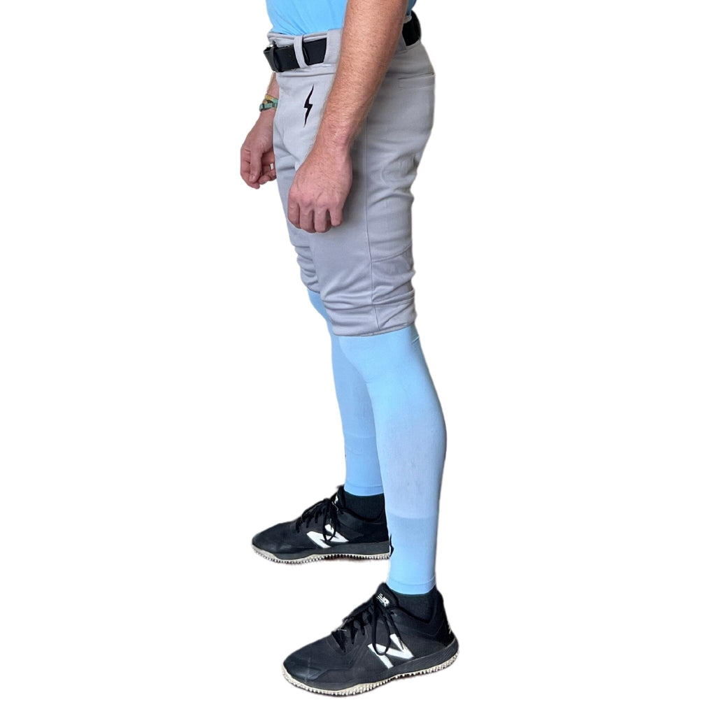 BRUCE BOLT Premium Pro Baseball Short - GREY- quickbuy