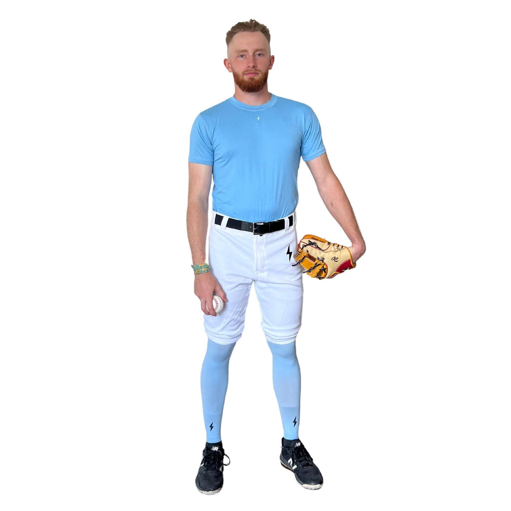 BRUCE BOLT Premium Pro Baseball Short - WHITE- thumb 4
