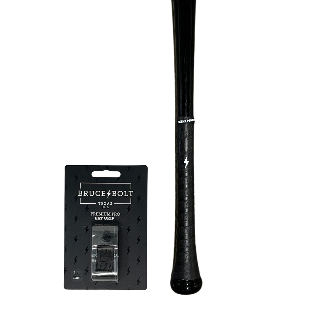 BRUCE BOLT Premium Pro Bat Grip - BLACK (Copy) - test- quickbuy