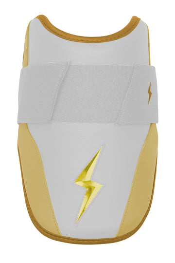 BRUCE BOLT PREMIUM PRO Elbow Guard - GOLD WHITE - 1