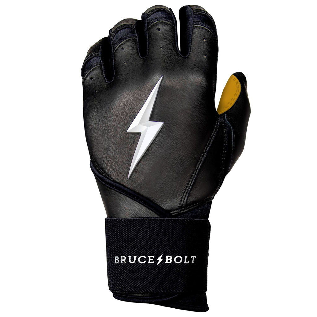 PREMIUM PRO Long Cuff Batting Gloves | BLACK- thumb 6