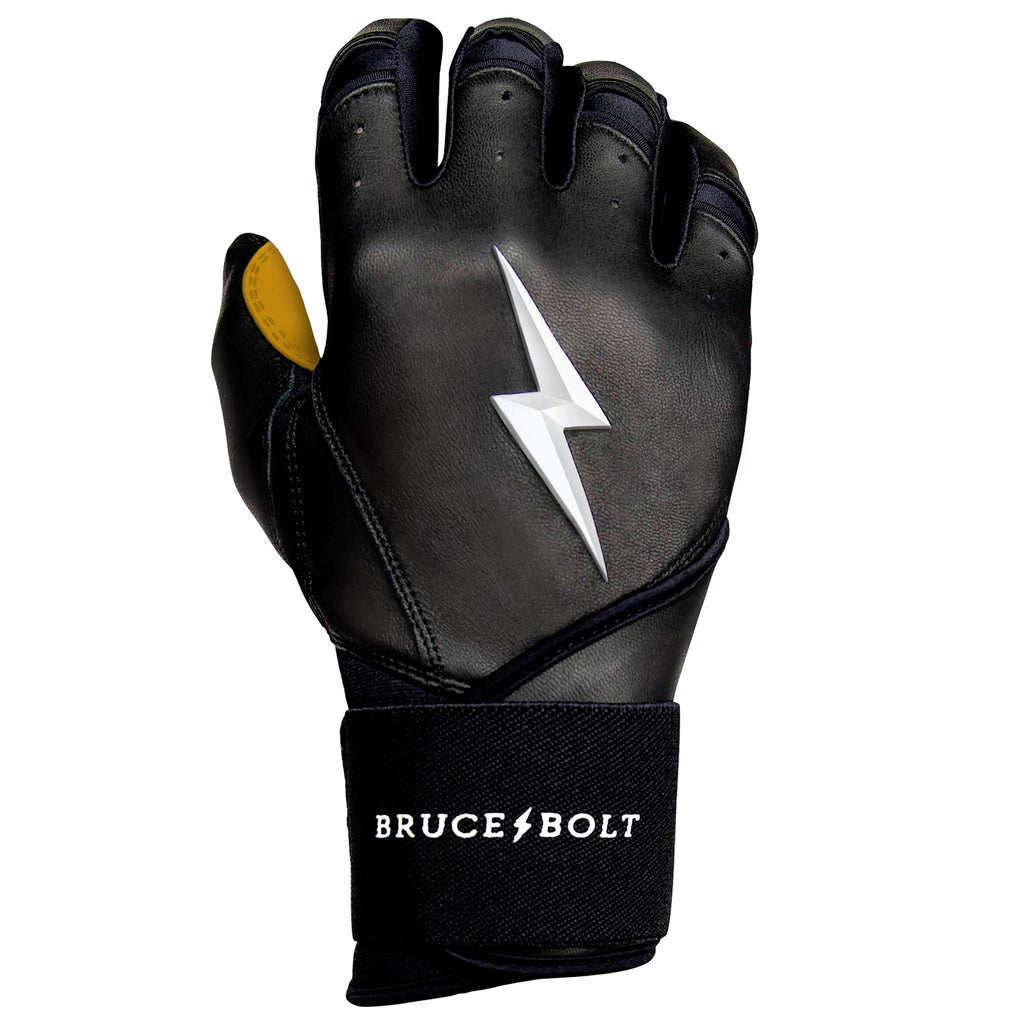 PREMIUM PRO Long Cuff Batting Gloves | BLACK- thumb 7