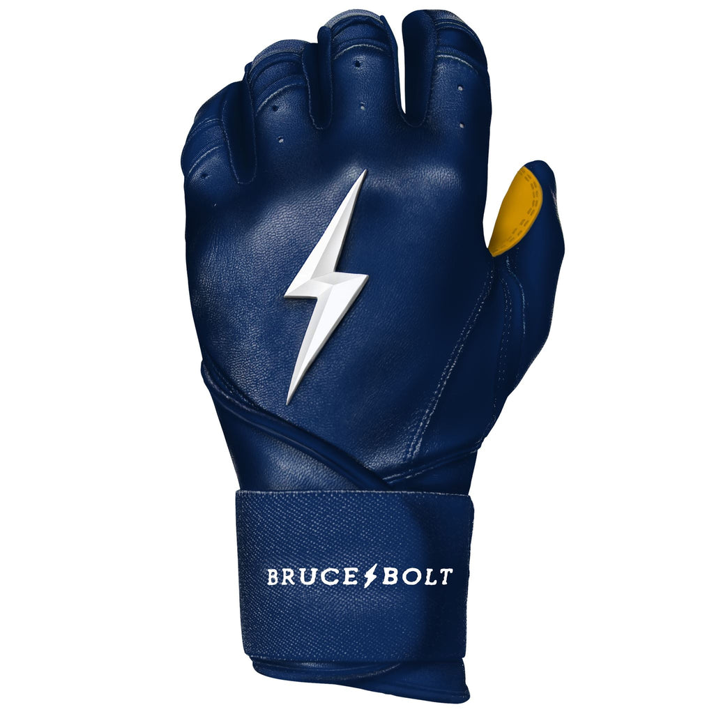 PREMIUM PRO Long Cuff Batting Gloves | NAVY- thumb 6