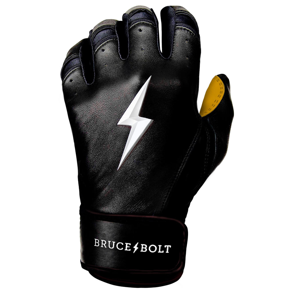 PREMIUM PRO Short Cuff Batting Gloves | BLACK- thumb 6
