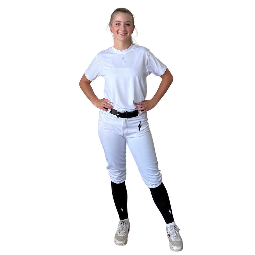 BRUCE BOLT Premium Pro Softball Knicker - WHITE- quickbuy