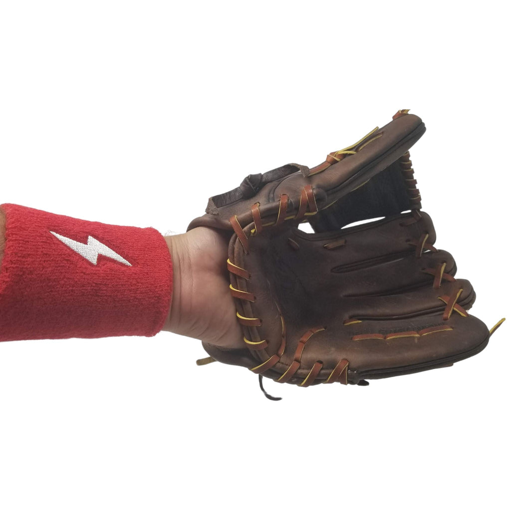 BRUCE BOLT Premium Pro Wrist Bands - RED- quickbuy