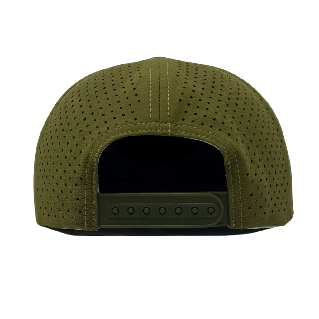 BRUCE BOLT Rope Snapback with Curved Logo - OLIVE- thumb 4