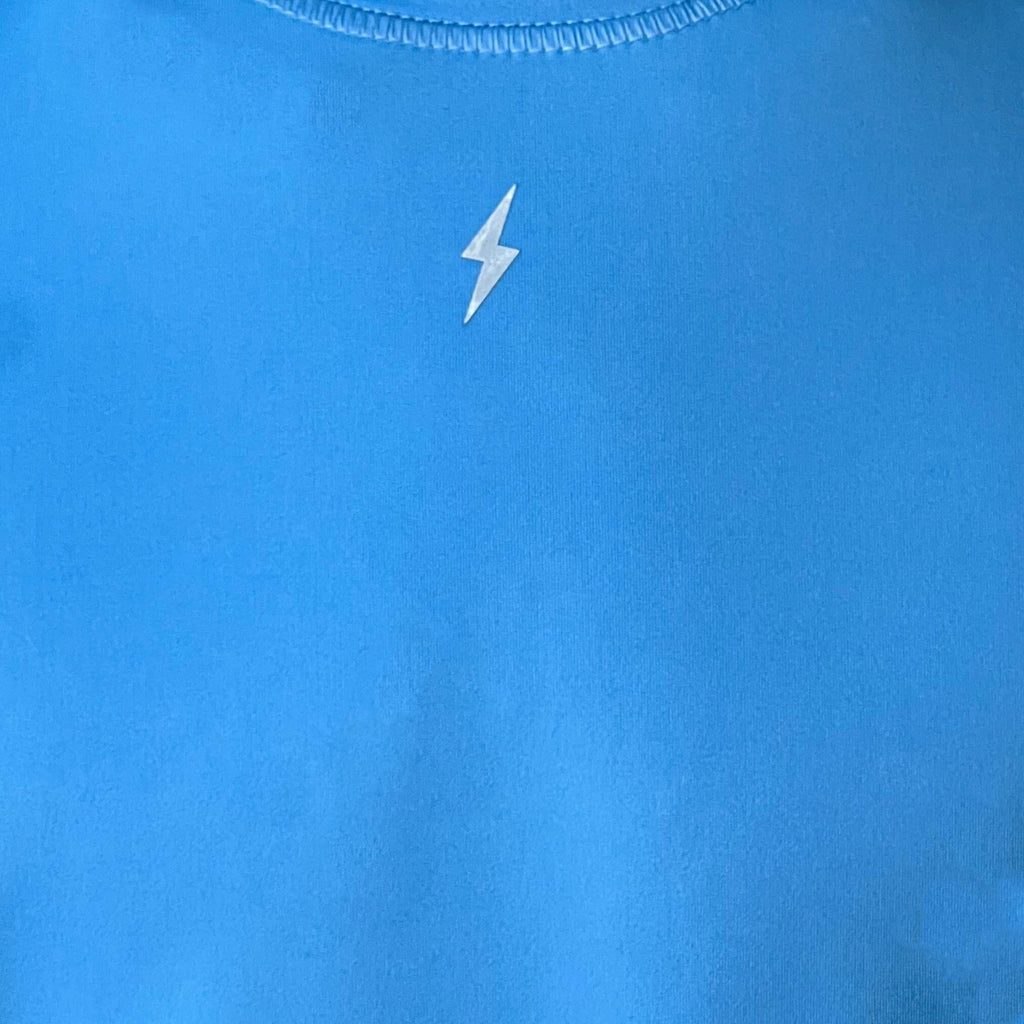 BRUCE BOLT Short Sleeve Performance T-Shirt with Reflective Bolt - BABY BLUE- thumb 6