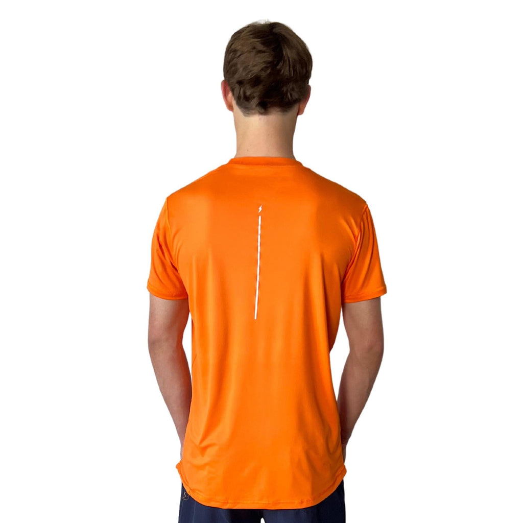 BRUCE BOLT Short Sleeve Performance T-Shirt with Reflective Bolt - ORANGE- thumb 4