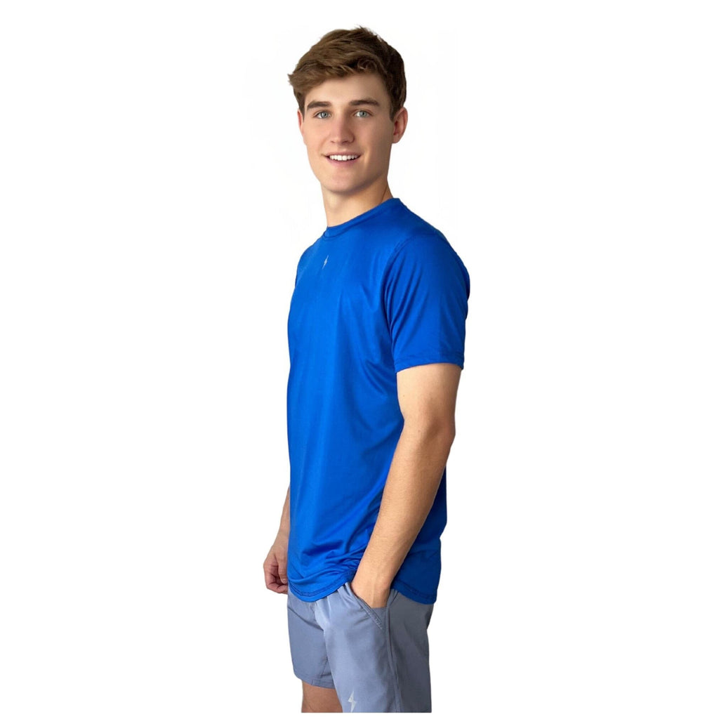 BRUCE BOLT Short Sleeve Performance T-Shirt with Reflective Bolt - ROYAL- thumb 5